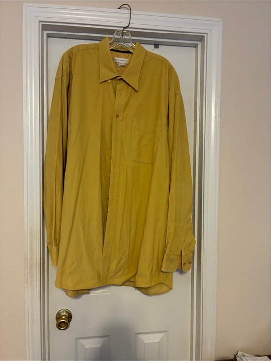 Cutter & Buck Other - Cutter & Buck Men's 2XT Long Sleeve Button-Down Shirt in Mustard Yellow